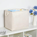 Bidtakay Extra Large Storage Baskets for Organizing Clothes Storage Bins 3 Pack Fabric Storage Bins for Shelves Linen Collapsible Organizer for Closet-Light Biege by TinyTreasures Baby Boutique