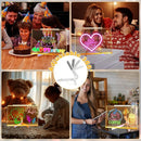 LED Acrylic Message Board, Light Up Acrylic Dry Erase Board 11.8x7.9”, LED Note Board with Colors for Kids, Glow Memo Message Writing Board with Light, Drawing Stencils Set & Unique Border by TinyTreasures Baby Boutique