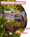 Metal Plant Hangers Indoor and Outdoor: Rustic Heart Shape Hanging Planters Perfect for Window Wall Decor for Living Room Office - Unique Gifts for Mom Women Grandma by GreenHaven Gardens