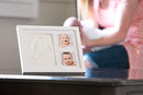 Little Hippo Baby Footprint Kit & Keepsake | Baby Handprint Kit | Baby Hand and Footprint Kit (Alpine White, Standard) by TinyTreasures Baby Boutique