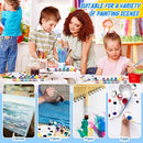 Fulmoon 24 Set Acrylic Paint Kits for Kids Adults Washable Mini Painting Kit Arts Crafts Party Favors Filled Strips Brushes Palettes Bulk for Classroom Home Kit Supplies (Fresh Color) by TinyTreasures Baby Boutique