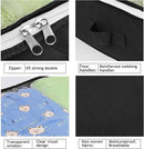 Budding Joy 90L Under Bed Storage Containers, Closet Organizers and Storage Bins, Foldable Underbed Storage Bags for Blankets, Towels, Comforter, Sweaters, Pillows, Linen Sheets, Wrapping Paper，Black by CozyNest Decor