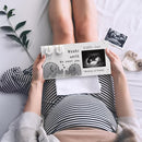 Baby Sonogram Picture Frame w/ Baby Countdown Weeks - Standard 4x3 Ultrasound Photo - Pregnancy Announcements Ideas - Gender Reveal - New Mom Expecting Parents Keepsake by TinyTreasures Baby Boutique