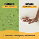 Outdoor Sunbrella Square Corner Seat Cushion, 19"x19"x3", Set of 4, Non Slip Seat Cushion Pads with Removable Cover for Patio Furniture, Garden Yard Lawn, Canvas Ginkgo by GreenHaven Gardens
