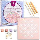 Pinwheel Crafts Painting Kit Mandala for Kids Ages 6-12 - Dot Painting Canvas Set with Mandala Dotting Tools, Paints, Brushes, Easy Instruction - Relaxing DIY Gift, Arts and Crafts Kit for Teens by TinyTreasures Baby Boutique