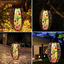 Outdoor Solar Lantern-Waterproof Hummingbird Hanging Metal Decorative Lights for Patio Table Garden Pathway Yard with Super Bright Warm White LED, Large Solar Panels, Auto On/Off by GreenHaven Gardens