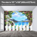 Landscape Lake Waterfall Wall murals Peel and Stick Wallpaper for Bedroom Living Room - 108"x157" by CozyNest Decor