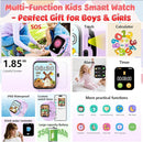Smart Watch for Kids, 1.85" Fitness Tracker Pedometer Watch, Health, Sleep Monitor, Puzzle Games, Alarm Clock, Camera, Music Player, Torchlight, Activity, Gift Toys for 4 - 13 Years Old Boys and Girls by TinyTreasures Baby Boutique