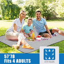 G GOOD GAIN Waterproof Picnic Blanket Portable with Carry Strap for Beach Mat or Family Outdoor Camping Party (Navy Blue) by TinyTreasures Baby Boutique