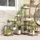 Bamworld Plant Stand Indoor Corner Plant Shelf Outdoor Flower Shelves Wooden Plant Stands Garden Wood Plant Holder Rack for Living Room Corner Lawn Window 03B by GreenHaven Gardens
