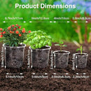 Bonviee Clear Nursery Pots for Plants, 6.7/5/4/3.5 Inch Reinforced Clear Nursery Pots with Drainage Hole, 36 Packs Transparent Plastic Plant Pot Seedling Planter Seed Starter Flower by GreenHaven Gardens