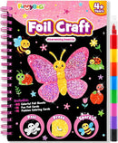 FUNNYB&G Foil Art Craft Activity for Kids - Gift for Girls Crafts Kits for Kids Fun Art Supplies DIY Creative Travel Toys, Birthday Gift Party Favor Toys for Girls Boys 4 5 6 7 8 9 Years Old(Insects) by TinyTreasures Baby Boutique