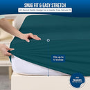 Utopia Bedding Waterproof Mattress Protector Queen Size, Premium Terry Mattress Cover 200 GSM, Breathable, Fitted Style with Stretchable Pockets (Teal) by TinyTreasures Baby Boutique