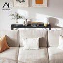 47.2'' Console Table, Skinny Entryway Table with Fast-Charging Station, Narrow Long Sofa Table, Behind Slim Couch Table for Entrance, Hallway, Living Room Decor ST-BK120-1 by CozyNest Decor