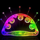 Aywewii LED Tambourine for Kids & Adults, Light Up Toys Handheld Musical Flashing Tamborine with 3 Modes, Sensory Toys Autism Toys for Birthday, Christmas, Concerts & Party by TinyTreasures Baby Boutique