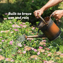 1 Gallon Watering Can for Plants, Watering Cans for Indoor&Outdoor Gardening, Galvanized Steel Watering Pot with Removable Spout, Metal Water Can with Ergonomic Movable Handle(Copper) by GreenHaven Gardens