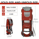 WIPHA Hiking Backpack Carrier,Lightweight Toddler Shoulder Carrier with Sun Shade, Saddle Toddler Backpack for Kids 6 Months to 4 Years Old by TinyTreasures Baby Boutique