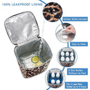 BreastMilk Cooler Bag with Ice Pack Fits 4 Baby Bottles Up to 9 Ounce, Baby Bottle Bag for Nursing Mom Daycare-Leopard Print by TinyTreasures Baby Boutique