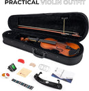 Vangoa 4/4 Violin Full Size Set Spruce Acoustic Violin Fiddle Beginner Kit for Adults Students Kids Teens with Hard Case, Rosin, Shoulder Rest, Bow, Strings, Note Stickers, Mute, Manual, Natural by TinyTreasures Baby Boutique