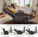 Leather 2 Seater Recliner Sofa Couch