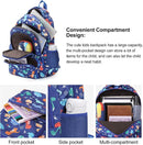CLUCI Kids Backpack for Boys Bookbags Preschool Toddler Daycare School Bag Elementary Kindergarten Lightweight Waterproof Bluey Backpack Dinosaurs by TinyTreasures Baby Boutique