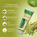 BENTODENT Fluoride Free Remineralizing Calcium Bentonite Clay Toothpaste - Cardamom Flavor Natural Toothpaste, Mint-Free, 3.52 oz - Ideal for Sensitive Teeth & Whitening with Toothbrush by CozyNest Decor