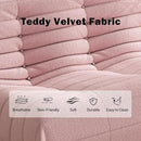 Big Bean Bag Chairs for Adults, 3 Seater Large Bean Bag Sofa, Fireside Chair Lazy Sofa Chair with High Density Comfortable Foam, Modern Bean Bag for Living Room, Bedroom, Office (Pink) by CozyNest Decor