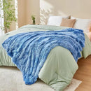 GONAAP Fuzzy Faux Fur Throw Blanket Twin Size Indigo Super Soft Cozy Plush Fuzzy Shaggy Blanket for Couch Sofa Bed (Indigo, Twin(60"x80")) by CozyNest Decor