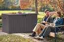 YITAHOME 200 Gallon Extra Large Deck Box, Double-Wall Resin Outdoor Storage Box with Flexible Divider for Patio Cushions Pool Supplies Garden Tools, 990 lbs Load Capacity, Lockable (Brown) by CozyNest Decor