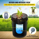 VEVOR DWC Hydroponic System, 5 Gallon 5 Buckets, Deep Water Culture Growing Bucket, Hydroponics Grow Kit with Pump, Air Stone and Connected Reservoir, for Indoor/Outdoor Leafy Vegetables by GreenHaven Gardens