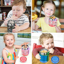 10oz Soup Thermo for Hot Food Kids,Lunch Thermo Kids Food Jar with Spoon Hot Insulated Food Containers,Leak Proof Stainless Steel Wide Mouth Lunch Food Thermo Jar for School(Black-Game Console) by TinyTreasures Baby Boutique