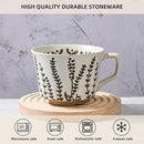Ceramic Coffee Mug, 12 oz Novelty Unique Teacup with Large Handle, Stoneware Cup for Tea Mocha Latte Cappuccino Espresso (Butterfly) by CozyNest Decor