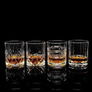 KANARS Whiskey Glasses Set of 4 - Multi Style Crystal Liquor Glasses 10 oz - Rocks Glass Barware For Scotch, Bourbon, Rum and Cocktail, Whisky Gifts for Men by CozyNest Decor