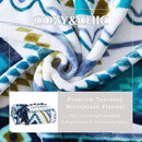 CASAAGUSTO Boho Throw Blanket - Blue and White Decorative Blankets with Tassel, Printed Flannel Bohemian Blanket for Chair, Bed, Sofa, Couch(50 * 60, Blue and White) by CozyNest Decor
