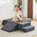 Jela Foam Blocks 6Pcs Soft Play Equipment Luxury Corduroy Fabric, Toddler Climbing Toys Indoor Soft Play for Toddlers by TinyTreasures Baby Boutique