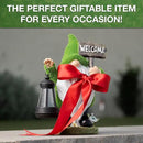 Garden Gnomes Outdoor with LED Solar Light - 11’’ Funny Gnome Decorations/ ornaments for Home/Yard/Patio Solar Lantern Garden Statues - Decor -Deals/clearance - Housewarming/Birthday Gifts by CozyNest Decor