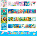 homicozy 4PCS Sticker Paint Books for Kids Ages 4-10,Unicorn Mermaid Animals Designs Paint by Stickers,Sticker by Numbers,Party Birthday Gifts for Girls 4-10,Create 40 Pictures One Stickers at A Time by TinyTreasures Baby Boutique