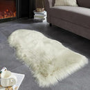 AMTOVO Faux Fur Rug, Light Grey Area Rug, Fluffy Sheepskin Rug, Fuzzy Ultra Soft 2 x 4 ft Shag Rugs for Bedroom Sofa Throw Cushion Room Decor, Sheepskin by CozyNest Decor