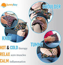 SunnyBay Small Microwave Heating Pad, Microwavable Versatile Cold/Heated Neck and Shoulder Wrap for Back Pain and More, Moist Heat Cotton-Fleece Pad, 6x11 Inches, Meadow & Melody Flowers, Pack of 2 by CozyNest Decor