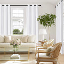 NICETOWN 100% Blackout White Curtains 63 inch Length, Grommet Thermal Insulated Window Treatment Heat Reducing Drapes for Bedroom/Kids Room, W37 x L63, 2 Panels by TinyTreasures Baby Boutique