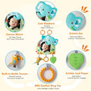 Car Seat Toy, Baby Car Mirror for Rear Facing, Travel Baby Activity Center with Hanging Engaging Toys for Infants Babies 0-6-12-18 Months Boy Girl by TinyTreasures Baby Boutique