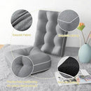 YZ HOME Rocking Chair Cushion, Set of Thicken Seat & Back Chair Cushions with Memory Foam, Non-Slip Chair Pad with Ties for for Indoor&Outdoor Rocker, Light Grey, 22x17x5/17x17x5 by CozyNest Decor