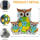 Solar Garden Statue Lights Owl Figurine with LED Lights, Outdoor Garden Succulent Ornaments Waterproof Decoration for Outside Patio Yard Lawn Decor by GreenHaven Gardens