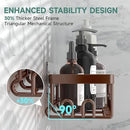 Veken Shower Caddy 6-Pack, No Drilling & Rustproof, Waterproof Adhesive Shelves Rack with Soap Holder, Large Capacity Bathroom Organizers and Storage, Wall-Mounted Kitchen & Home Decor by CozyNest Decor
