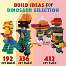 Large Building Blocks for Kids Ages 3-8 – 432 Piece Mega Set – Indoor & Outdoor STEM Toy for Boys & Girls by TinyTreasures Baby Boutique
