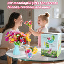 Flower Crafts Kit for Girls - Arts and Crafts for Kids Ages 4-8, Gifts for 4 5 6 7 8 9 Year Old Girls, Mess-Free Art Craft Activity Toys, Kids Flower Making Kit, DIY Creative Toys Gifts for Toddler by TinyTreasures Baby Boutique