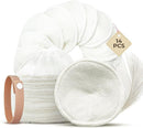 Comfort Shells® Reusable Nursing Pads – 14 Pack Ultra Soft Breast Pads + Laundry Bag + Nursing Clip Bracelet – Washable, Hypoallergenic – Absorbs Breast Milk Leaks by TinyTreasures Baby Boutique