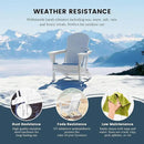 Westin Outdoors Laguna WO Home Outdoor Adirondack Folding Chair Lounger Seat Traditional Retro Home Furniture for Beach, Balcony, Backyard, Lawn, Patio, Pool, Deck, Garden (White) by GreenHaven Gardens