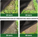 Non-Woven Weed Barrier Landscape Fabric, Durable Heavy-Duty Weed Removal Block, Easy to Set, Excellent Weed Control (3.2 oz) (3.2FT*98FT) by GreenHaven Gardens