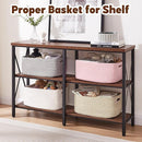 OIAHOMY Storage Basket for Shelves, Closet Cube Storage Bins Baskets for Clothes Blanket Towels, Baby Nursery, Toy Baskets Box, Woven Rope Basket, 15.75*11.81*7.09 IN, 2 Packs Grey by TinyTreasures Baby Boutique